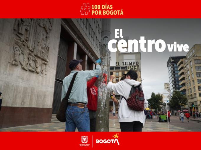 Con acciones que deben sostenerse, la campaña #ElCentroVive sigue aportando al cuidado de Bogotá