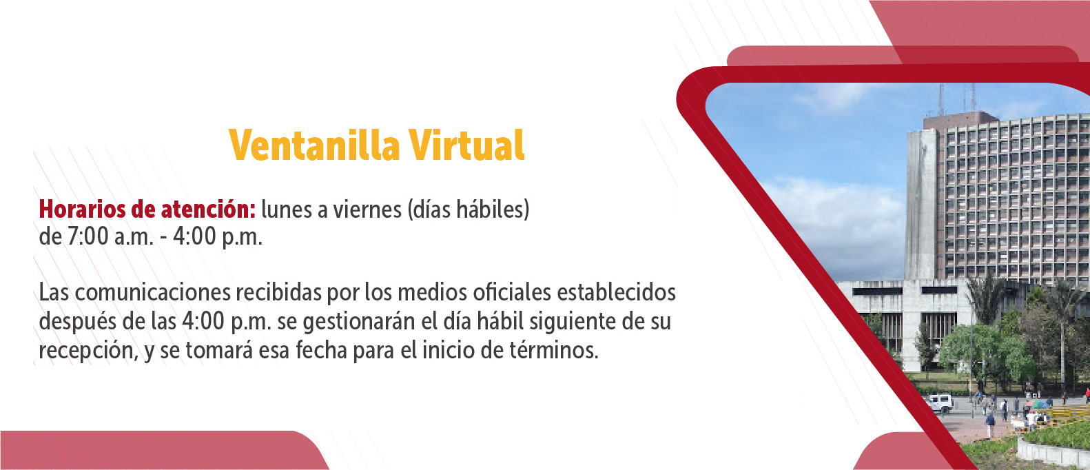 ventanilla de radicación