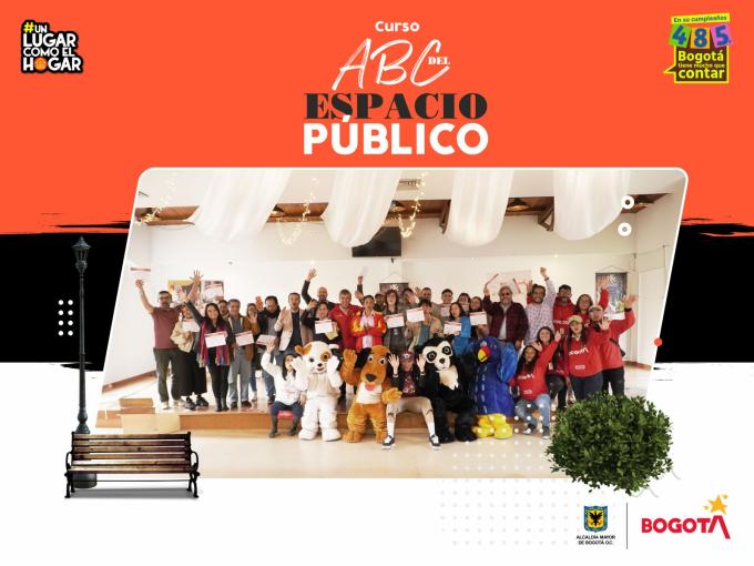 75 ciudadanos se certificaron como conocedores del espacio público de Bogotá