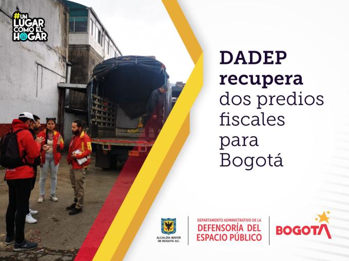 DADEP recupera para Bogotá dos predios fiscales que estaban siendo usados por un particular para servicios de taller de mecánica 