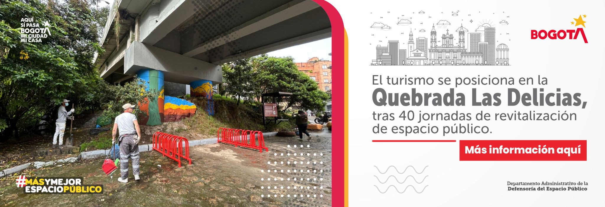 El turismo se posiciona en la quebrada Las Delicias, tras 40 jornadas de revitalización de espacio público