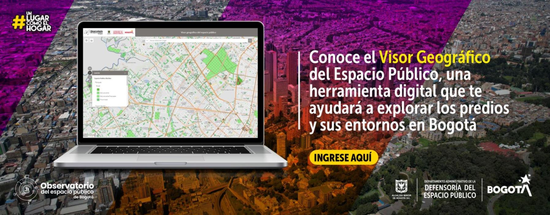 Conoce el Visor Geográfico del Espacio Público, una herramienta digital que te ayudará a explorar los predios y sus entornos en Bogotá